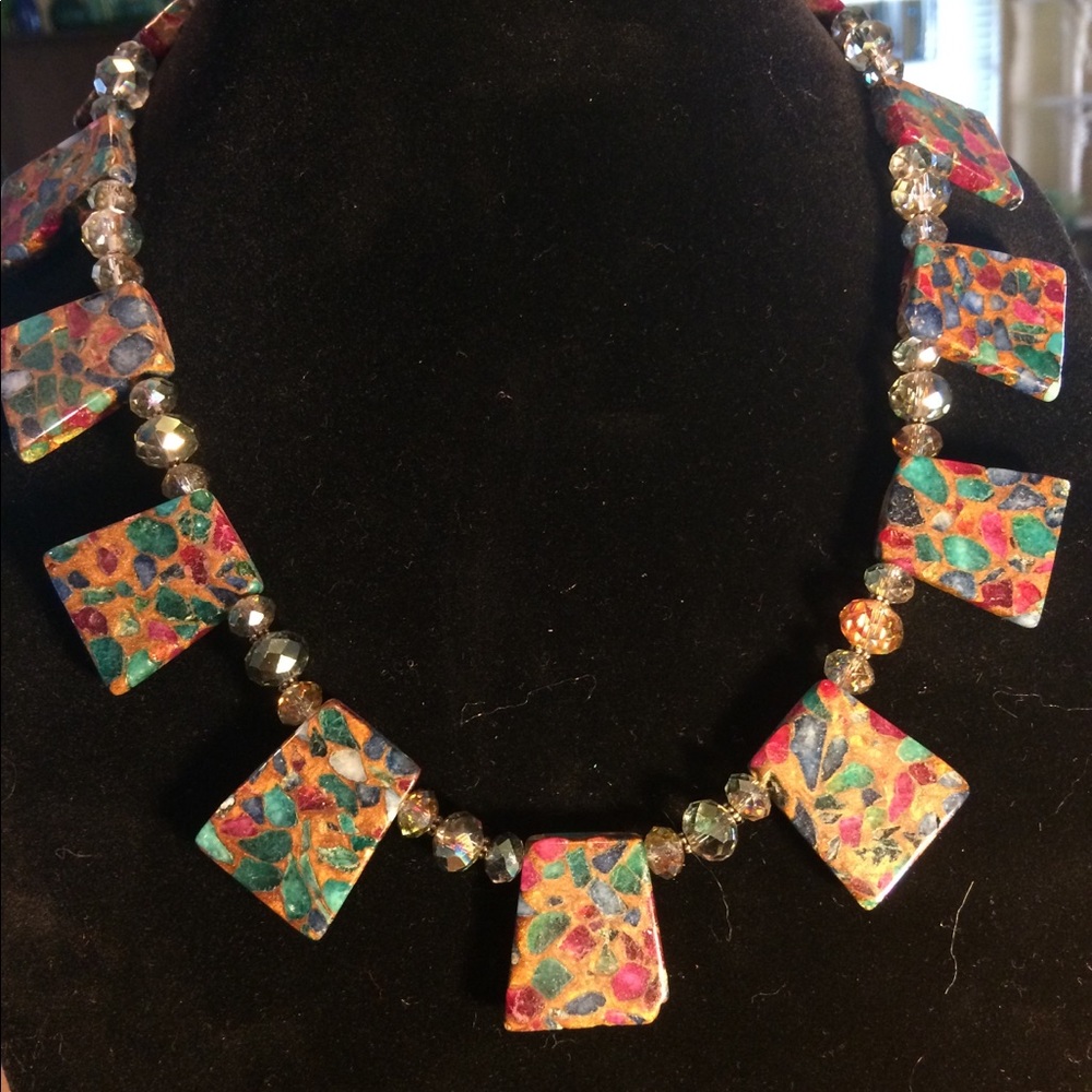 Stone Necklace Collar with stone variations